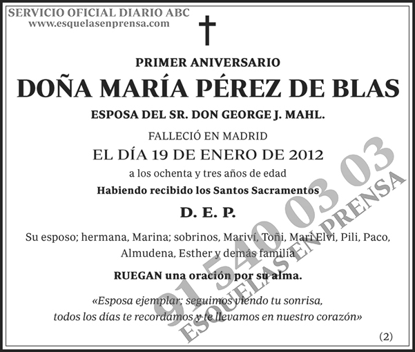 María Pérez de Blas